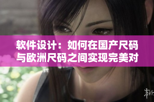 軟件設(shè)計：如何在國產(chǎn)尺碼與歐洲尺碼之間實現(xiàn)完美對接？