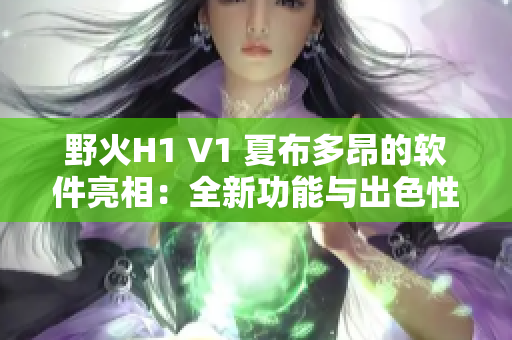 野火H1 V1 夏布多昂的軟件亮相：全新功能與出色性能等你來體驗(yàn)