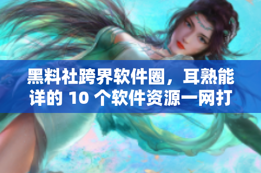 黑料社跨界軟件圈，耳熟能詳?shù)?10 個軟件資源一網(wǎng)打盡！