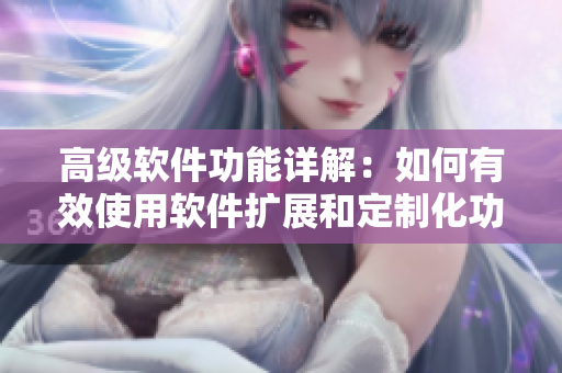 高級(jí)軟件功能詳解：如何有效使用軟件擴(kuò)展和定制化功能