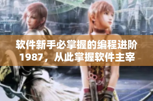 軟件新手必掌握的編程進階1987，從此掌握軟件主宰天下