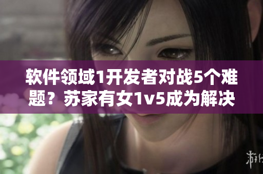 軟件領(lǐng)域1開發(fā)者對(duì)戰(zhàn)5個(gè)難題？蘇家有女1v5成為解決之道