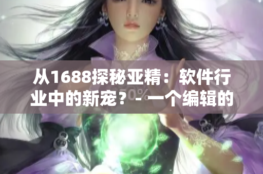 從1688探秘亞精：軟件行業(yè)中的新寵？- 一個編輯的獨立觀點