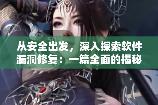 從安全出發(fā)，深入探索軟件漏洞修復：一篇全面的揭秘文章