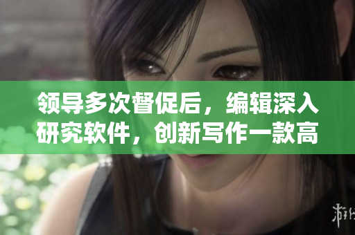 領導多次督促后，編輯深入研究軟件，創(chuàng)新寫作一款高效監(jiān)控系統(tǒng)的文章