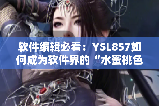 軟件編輯必看：YSL857如何成為軟件界的“水蜜桃色”？