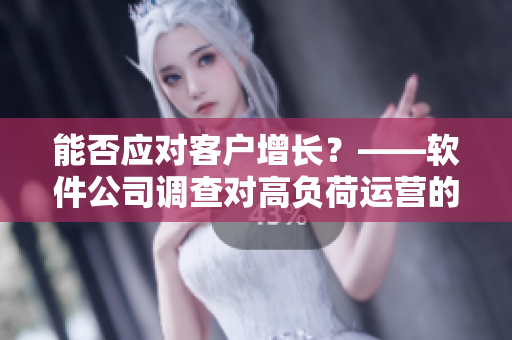 能否應對客戶增長？——軟件公司調查對高負荷運營的可行性分析