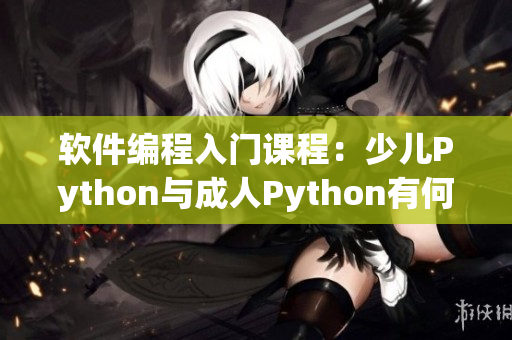 軟件編程入門課程：少兒Python與成人Python有何不同？