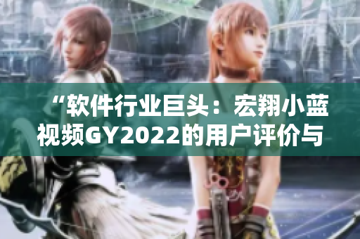 “軟件行業(yè)巨頭：宏翔小藍視頻GY2022的用戶評價與前瞻”