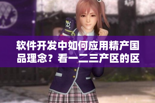 軟件開發(fā)中如何應(yīng)用精產(chǎn)國品理念？看一二三產(chǎn)區(qū)的區(qū)別！