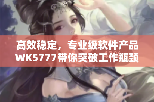高效穩(wěn)定，專業(yè)級軟件產(chǎn)品WK5777帶你突破工作瓶頸。