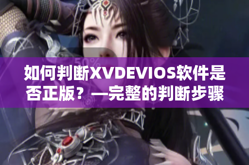 如何判斷XVDEVIOS軟件是否正版？—完整的判斷步驟與建議