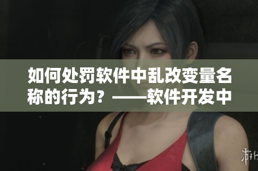 如何處罰軟件中亂改變量名稱的行為？——軟件開發(fā)中的代碼規(guī)范化問題