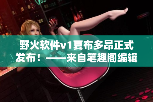 野火軟件v1夏布多昂正式發(fā)布！——來自筆趣閣編輯的報道