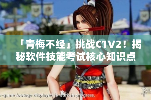 「青梅不經(jīng)」挑戰(zhàn)C1V2！揭秘軟件技能考試核心知識(shí)點(diǎn)！