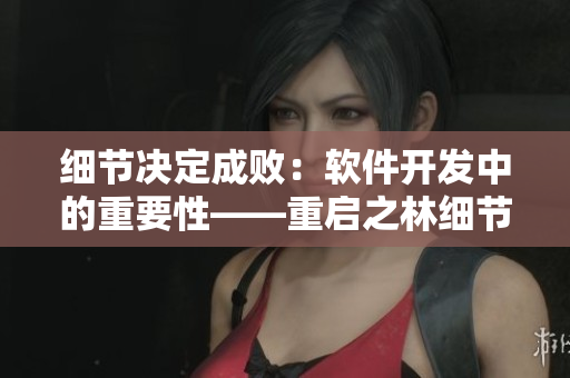 細節(jié)決定成敗：軟件開發(fā)中的重要性——重啟之林細節(jié)第二季