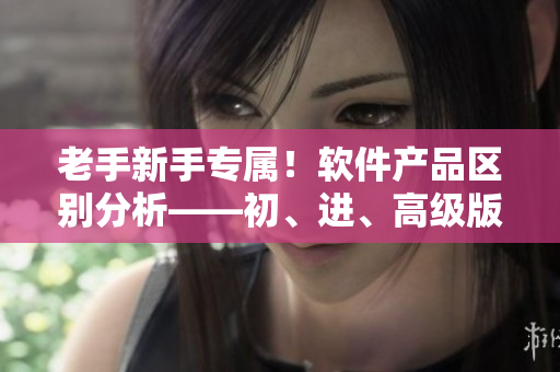 老手新手專(zhuān)屬！軟件產(chǎn)品區(qū)別分析——初、進(jìn)、高級(jí)版本解析