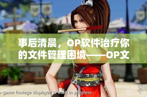 事后清晨，OP軟件治療你的文件管理困境——OP文件管理軟件