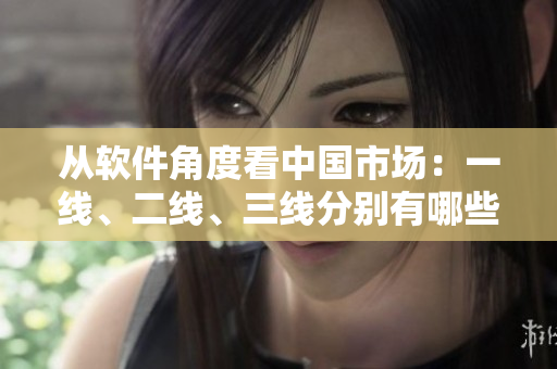 從軟件角度看中國市場：一線、二線、三線分別有哪些需求？