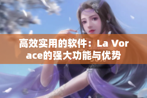 高效實(shí)用的軟件：La Vorace的強(qiáng)大功能與優(yōu)勢