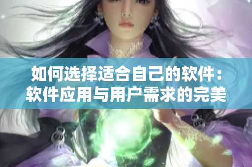 如何選擇適合自己的軟件：軟件應(yīng)用與用戶需求的完美搭配