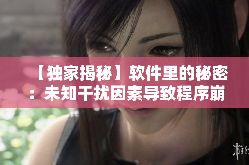 【獨家揭秘】軟件里的秘密：未知干擾因素導致程序崩潰！