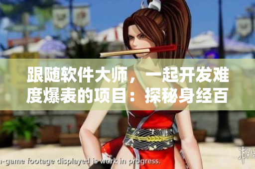 跟隨軟件大師，一起開發(fā)難度爆表的項目：探秘身經(jīng)百戰(zhàn)的軟件工程師