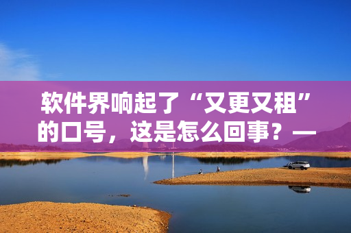 軟件界響起了“又更又租”的口號，這是怎么回事？——軟件租賃新浪潮涌現(xiàn)
