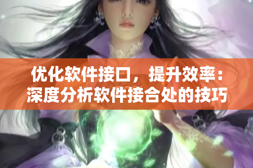 優(yōu)化軟件接口，提升效率：深度分析軟件接合處的技巧與策略