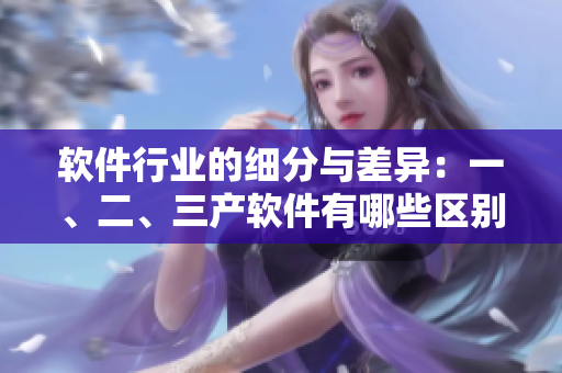 軟件行業(yè)的細(xì)分與差異：一、二、三產(chǎn)軟件有哪些區(qū)別？