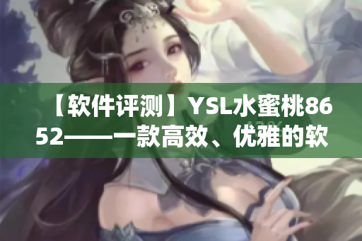 【軟件評(píng)測(cè)】YSL水蜜桃8652——一款高效、優(yōu)雅的軟件系統(tǒng)