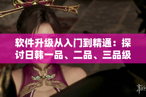 軟件升級從入門到精通：探討日韓一品、二品、三品級別的必備技能