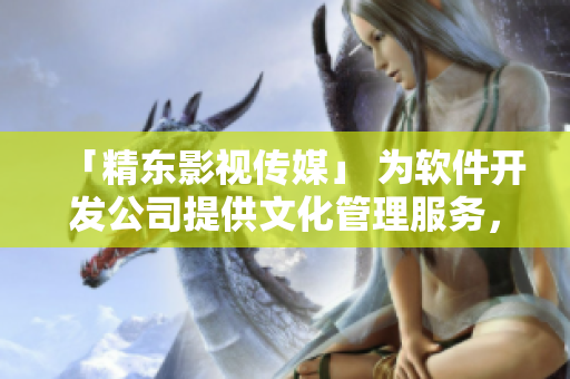 「精東影視傳媒」 為軟件開發(fā)公司提供文化管理服務(wù)，助力業(yè)務(wù)快速增長