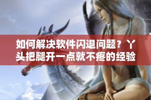如何解決軟件閃退問題？丫頭把腿開一點就不疼的經(jīng)驗可以借鑒！