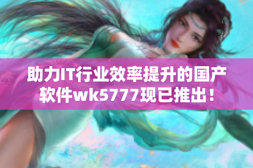 助力IT行業(yè)效率提升的國產(chǎn)軟件wk5777現(xiàn)已推出！