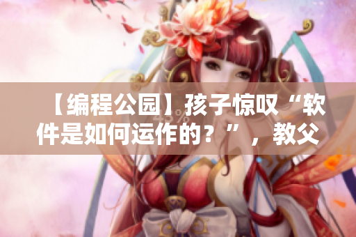 【編程公園】孩子驚嘆“軟件是如何運(yùn)作的？”，教父級(jí)編程達(dá)人細(xì)致解說(shuō)