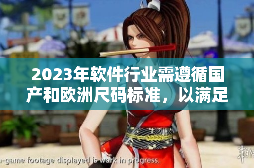 2023年軟件行業(yè)需遵循國(guó)產(chǎn)和歐洲尺碼標(biāo)準(zhǔn)，以滿足市場(chǎng)需求