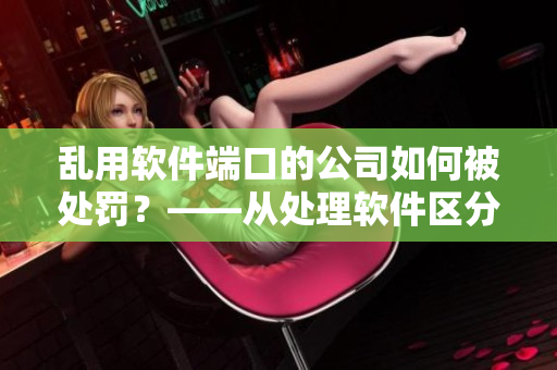 亂用軟件端口的公司如何被處罰？——從處理軟件區(qū)分深入思考