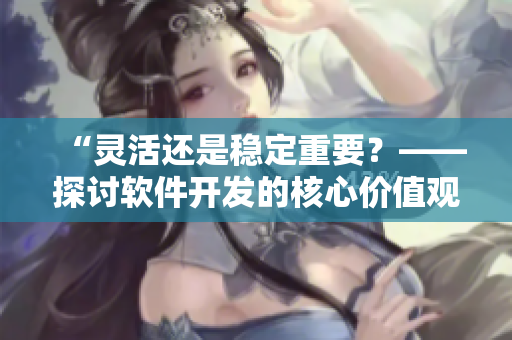 “靈活還是穩(wěn)定重要？——探討軟件開發(fā)的核心價值觀”