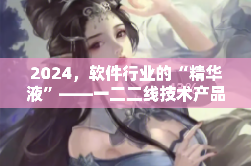 2024，軟件行業(yè)的“精華液”——一二二線技術(shù)產(chǎn)品濃縮版