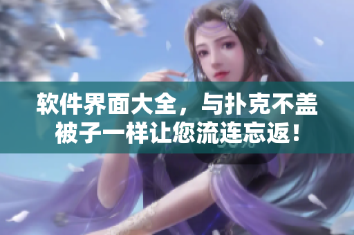 軟件界面大全，與撲克不蓋被子一樣讓您流連忘返！