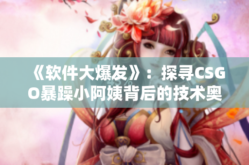 《軟件大爆發(fā)》：探尋CSGO暴躁小阿姨背后的技術奧秘