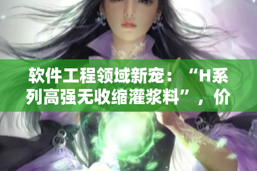 軟件工程領(lǐng)域新寵：“H系列高強(qiáng)無(wú)收縮灌漿料”，價(jià)格及功能分析！