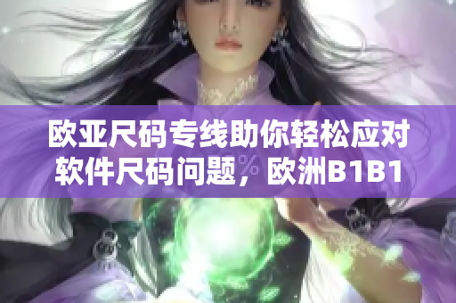 歐亞尺碼專線助你輕松應(yīng)對軟件尺碼問題，歐洲B1B1值得信賴！