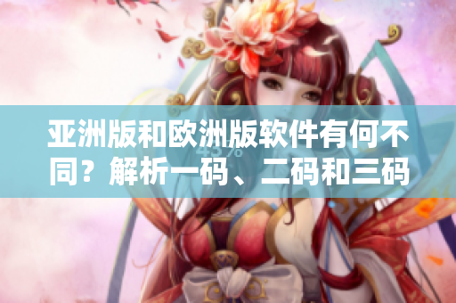 亞洲版和歐洲版軟件有何不同？解析一碼、二碼和三碼的區(qū)別