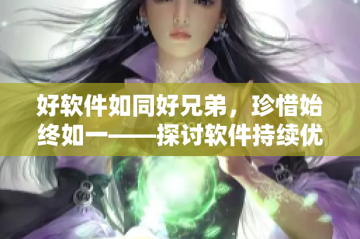 好軟件如同好兄弟，珍惜始終如一——探討軟件持續(xù)優(yōu)化的重要性