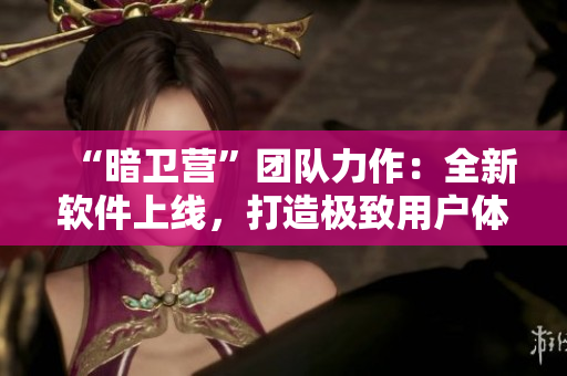 “暗衛(wèi)營”團隊力作：全新軟件上線，打造極致用戶體驗！