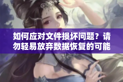如何應(yīng)對(duì)文件損壞問(wèn)題？請(qǐng)勿輕易放棄數(shù)據(jù)恢復(fù)的可能性！