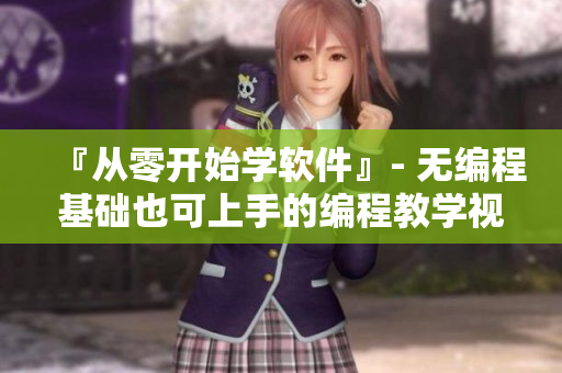 『從零開始學(xué)軟件』- 無編程基礎(chǔ)也可上手的編程教學(xué)視頻