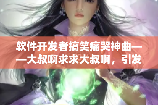 軟件開(kāi)發(fā)者搞笑痛哭神曲——大叔啊求求大叔啊，引發(fā)行業(yè)廣泛討論